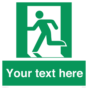 Custom Emergency Exit Left Sign